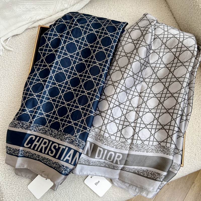 Dior silk scarf 180-90cm E01